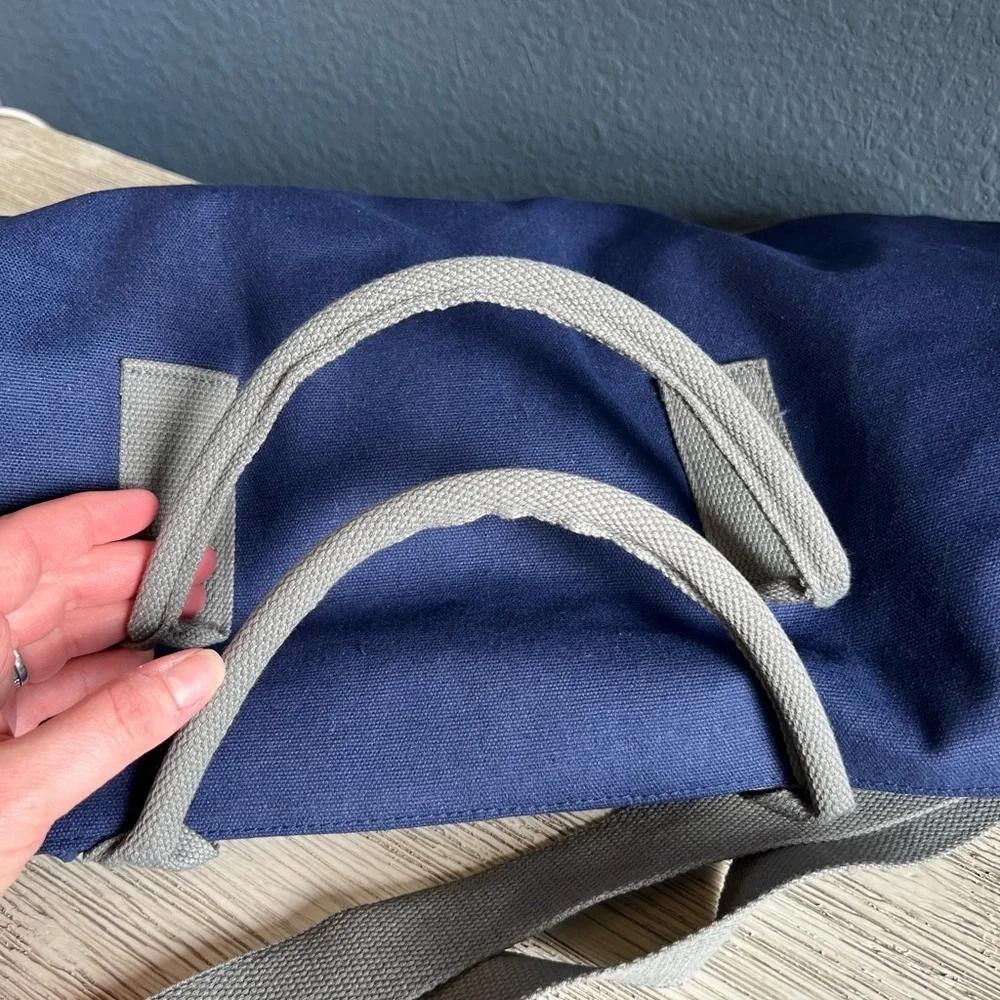 Tommy Bahama Navy and Gray Duffel Bag